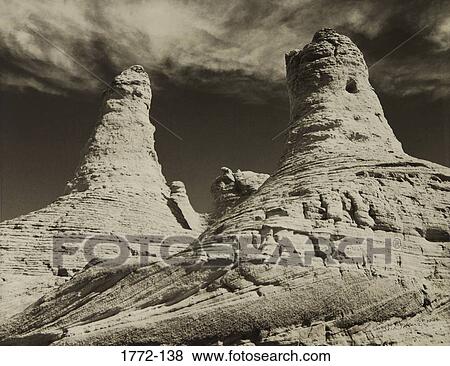 Low angle view of rock formations, Wyoming, USA View Large Photo Image Stock Photo - Low angle view of rock formations, Wyoming, USA. Fotosearch