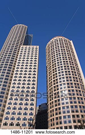 Low angle view of skyscrapers in a city, One International Place, Boston, Massachusetts, USA View Large Photo Image Stock Image - Low angle view of skyscrapers in a city, One International Place, Boston, Massachusetts, USA. Fotosearch