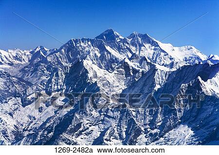 Mountains covered with snow, Sagarmatha National Park, Nepal View Large Photo Image Stock Image - Mountains covered with snow, Sagarmatha National Park, Nepal. Fotosearch