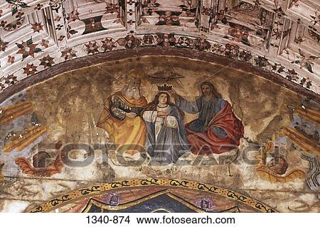 Mural on the wall of a church, Kottayam Cheriyapally, Kottayam, Kottayam District, Kerala, India View Large Photo Image Picture - Mural on the wall of a church, Kottayam Cheriyapally, Kottayam, Kottayam District, Kerala, India. Fotosearch