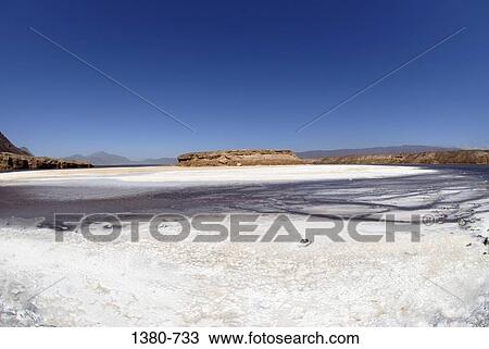 Panoramic view of a salt lake, Lake Asal, Djibouti View Large Photo Image Stock Image - Panoramic view of a salt lake, Lake Asal, Djibouti. Fotosearch
