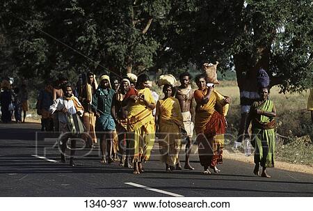 Pilgrims walking on a road, Palani Murugan Temple, Palani, Dindigul District, Tamil Nadu, India View Large Photo Image Stock Photo - Pilgrims walking on a road, Palani Murugan Temple, Palani, Dindigul District, Tamil Nadu, India. Fotosearch