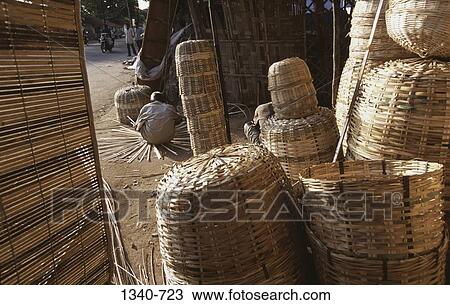Rear view of a person making bamboo products, Tamil Nadu, India View Large Photo Image Stock Image - Rear view of a person making bamboo products, Tamil Nadu, India. Fotosearch