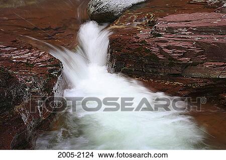 River flowing between rocks, Red Rock Creek, Waterton Lakes National Park, Alberta, Canada View Large Photo Image Picture - River flowing between rocks, Red Rock Creek, Waterton Lakes National Park, Alberta, Canada. Fotosearch