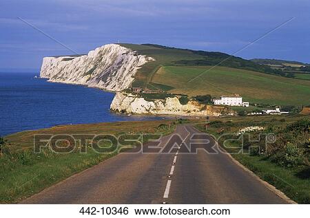 Road at the seaside, Tennyson Down, Isle of Wight, Hampshire, England View Large Photo Image Stock Photograph - Road at the seaside, Tennyson Down, Isle of Wight, Hampshire, England. Fotosearch