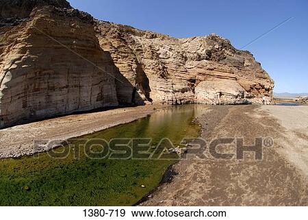 Stock Photo - Rock formations on a landscape, Djibouti. Fotosearch