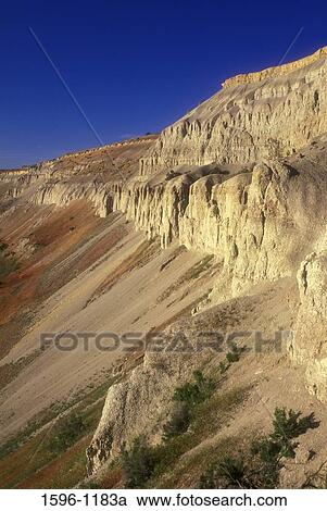 Rock formations on a landscape, White Bluffs, Hanford Reach National Monument, Washington State, USA View Large Photo Image Stock Image - Rock formations on a landscape, White Bluffs, Hanford Reach National Monument, Washington State, USA. Fotosearch