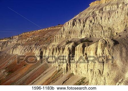 Rock formations on a landscape, White Bluffs, Hanford Reach National Monument, Washington State, USA View Large Photo Image Stock Image - Rock formations on a landscape, White Bluffs, Hanford Reach National Monument, Washington State, USA. Fotosearch