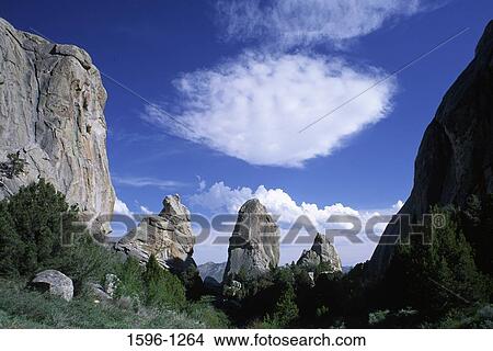 Rocks on a landscape, Parking Lot Rock, City Of Rocks, Idaho, USA View Large Photo Image Picture - Rocks on a landscape, Parking Lot Rock, City Of Rocks, Idaho, USA. Fotosearch