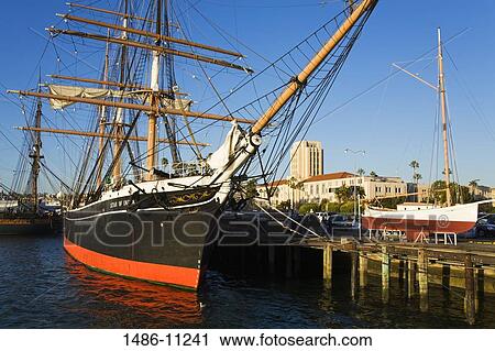 Ship moored at a harbor, Star Of India, San Diego Maritime Museum, San Diego, California, USA View Large Photo Image Stock Image - Ship moored at a harbor, Star Of India, San Diego Maritime Museum, San Diego, California, USA. Fotosearch