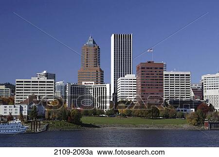 Skyscrapers in a city, Portland, Oregon, USA View Large Photo Image Stock Image - Skyscrapers in a city, Portland, Oregon, USA. Fotosearch
