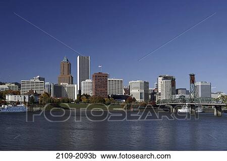 Skyscrapers in a city, Portland, Oregon, USA View Large Photo Image Stock Image - Skyscrapers in a city, Portland, Oregon, USA. Fotosearch