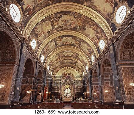 St. John's Co-Cathedral Valletta Malta View Large Photo Image Stock Photo - St. John's Co-Cathedral Valletta Malta. Fotosearch