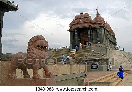 Tourists at a temple, Vivekananda Rock Memorial, Kanyakumari, Tamil Nadu, India View Large Photo Image Stock Photo - Tourists at a temple, Vivekananda Rock Memorial, Kanyakumari, Tamil Nadu, India. Fotosearch