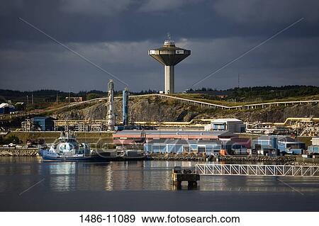 Tower of a gas terminal, Bergen, Norway View Large Photo Image Stock Photo - Tower of a gas terminal, Bergen, Norway. Fotosearch