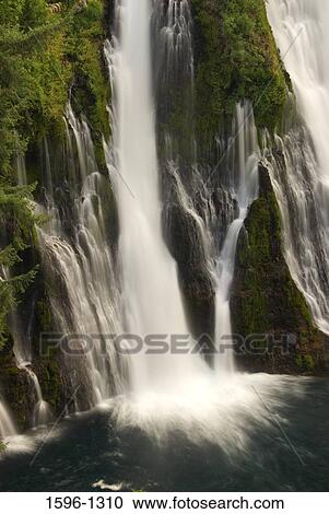 Waterfall in a forest, Burney Falls, McArthur-Burney Falls Memorial State Park, California, USA View Large Photo Image Stock Image - Waterfall in a forest, Burney Falls, McArthur-Burney Falls Memorial State Park, California, USA. Fotosearch