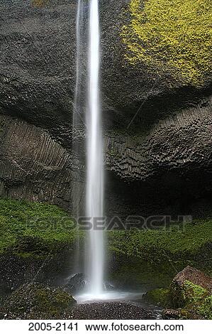 Waterfall in a forest, Horsetail Falls, Columbia River Gorge National Scenic Area, Oregon, USA View Large Photo Image Stock Image - Waterfall in a forest, Horsetail Falls, Columbia River Gorge National Scenic Area, Oregon, USA. Fotosearch