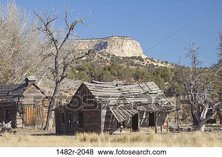 Abandoned houses in a ghost town, Johnson Canyon, Kanab, Utah, USA View Large Photo Image Stock Photo - Abandoned houses in a ghost town, Johnson Canyon, Kanab, Utah, USA. Fotosearch