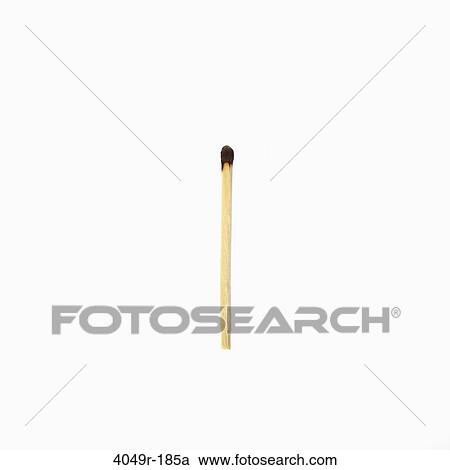 Stock Image - Close-up of a burnt matchstick. Fotosearch