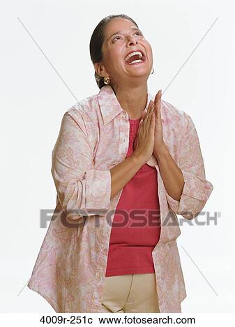 Close-up of a mature woman laughing View Large Photo Image Stock Image - Close-up of a mature woman laughing. Fotosearch