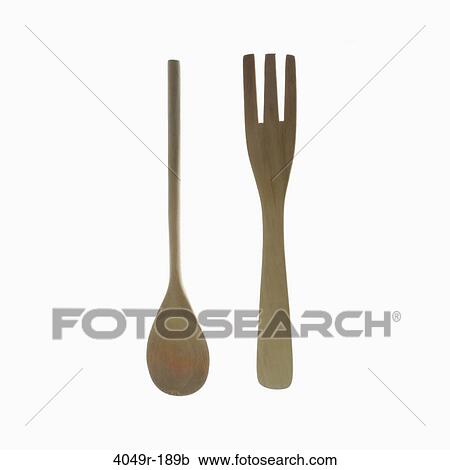 Close-up of a wooden fork and a spoon View Large Photo Image Stock Image - Close-up of a wooden fork and a spoon. Fotosearch