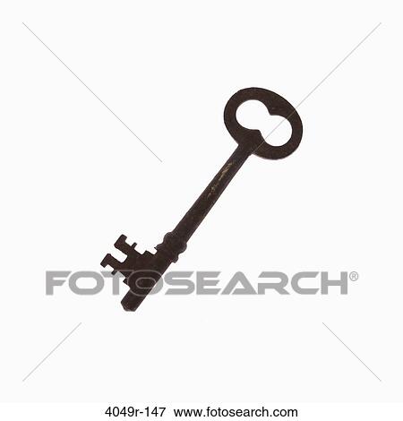 Close-up of an antique key View Large Photo Image Stock Photo - Close-up of an antique key. Fotosearch