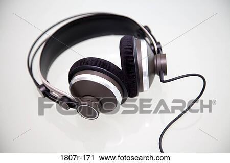 Close-up of headphones View Large Photo Image Stock Image - Close-up of headphones. Fotosearch