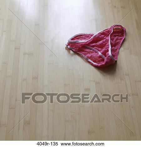Close Up Of Panties On The Floor Stock Photography 4049r 135