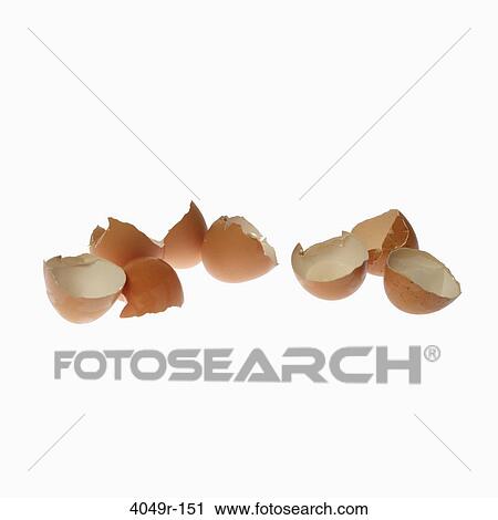Close-up of shells of broken brown eggs View Large Photo Image Stock Image - Close-up of shells of broken brown eggs. Fotosearch