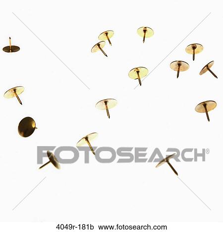 Close-up of thumbtacks View Large Photo Image Stock Image - Close-up of thumbtacks. Fotosearch