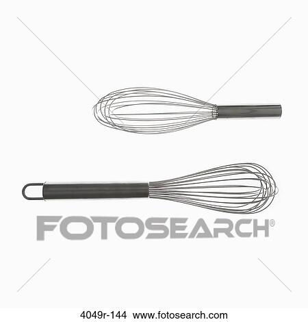 Picture - Close-up of two wire whisks. Fotosearch