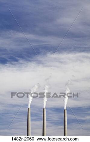 Coal power plant with smoke stacks, Page, Arizona, USA View Large Photo Image Stock Image - Coal power plant with smoke stacks, Page, Arizona, USA. Fotosearch