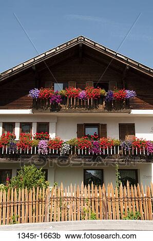 Facade of a hotel, Tiso, Funes Valley, Dolomites, Trentino-Alto-Adige, Italy View Large Photo Image Stock Image - Facade of a hotel, Tiso, Funes Valley, Dolomites, Trentino-Alto-Adige, Italy. Fotosearch