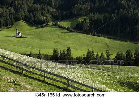 High angle view of a church on a landscape, St. Johann Church, Funes Valley, Dolomites, Trentino-Alto-Adige, Italy View Large Photo Image Stock Image - High angle view of a church on a landscape, St. Johann Church, Funes Valley, Dolomites, Trentino-Alto-Adige, Italy. Fotosearch