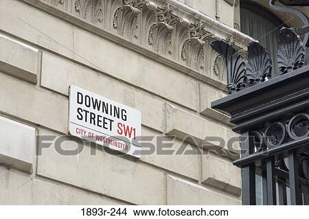 Street sign on the wall, Downing Street SW1, City of Westminster, London, England View Large Photo Image Picture - Street sign on the wall, Downing Street SW1, City of Westminster, London, England. Fotosearch