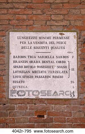 Information sign in a fish market, Rialto, Venice, Veneto, Italy View Large Photo Image Stock Photography - Information sign in a fish market, Rialto, Venice, Veneto, Italy. Fotosearch