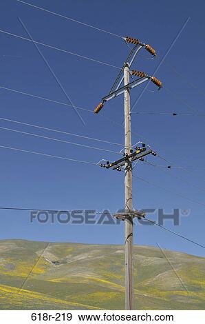 Low angle view of an electric pole, California, USA View Large Photo Image Stock Photo - Low angle view of an electric pole, California, USA. Fotosearch