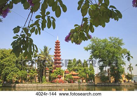 Pagoda at the lakeside, Tran Quoc Pagoda, West Lake, Hanoi, Vietnam View Large Photo Image Picture - Pagoda at the lakeside, Tran Quoc Pagoda, West Lake, Hanoi, Vietnam. Fotosearch