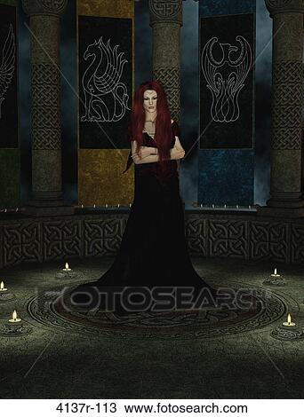 A woman standing with arms folded inside a castle View Large Photo Image Stock Image - A woman standing with arms folded inside a castle. Fotosearch