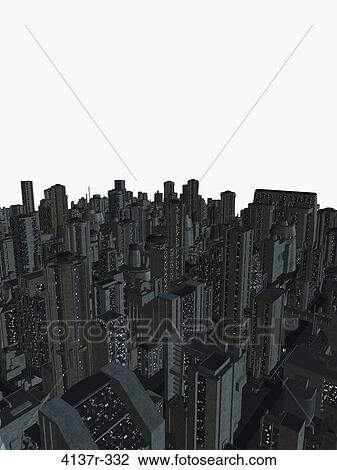 An urban cityscape on a white background View Large Photo Image Stock Image - An urban cityscape on a white background. Fotosearch