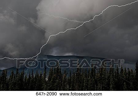 Canada, Yukon, Storm along Alaska Highway View Large Photo Image Stock Image - Canada, Yukon, Storm along Alaska Highway. Fotosearch