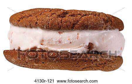 Close up of ice cream sandwich with black peeper spice cookie View Large Photo Image Stock Image - Close up of ice cream sandwich with black peeper spice cookie. Fotosearch