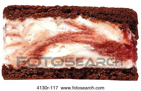 Close up of ice cream sandwich with chocolate cake and strawberry sorbet View Large Photo Image Stock Photo - Close up of ice cream sandwich with chocolate cake and strawberry sorbet. Fotosearch