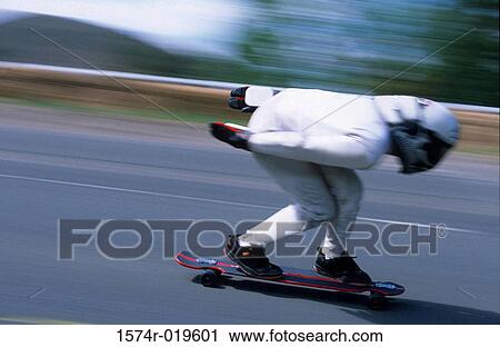 Downhill speedboarding View Large Photo Image Stock Image - Downhill speedboarding. Fotosearch