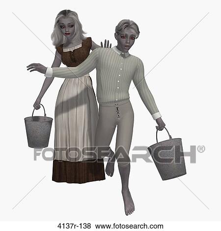 Jack n Jill on a white background View Large Photo Image Stock Photo - Jack n Jill on a white background. Fotosearch