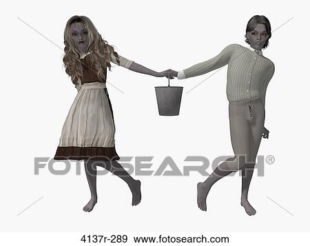 Jack n Jill on a white background View Large Photo Image Stock Photo - Jack n Jill on a white background. Fotosearch