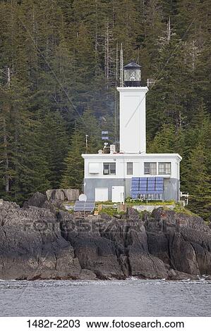 Lighthouse at the coast, Cape Decision Lighthouse, Prince Of Wales Island, Alaska, USA View Large Photo Image Stock Image - Lighthouse at the coast, Cape Decision Lighthouse, Prince Of Wales Island, Alaska, USA. Fotosearch