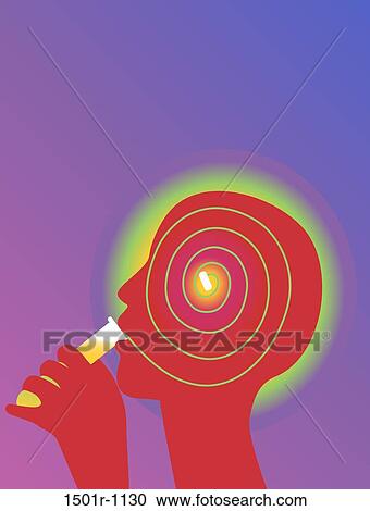 Man taking mental pills, illustration View Large Photo Image Stock Image - Man taking mental pills, illustration. Fotosearch