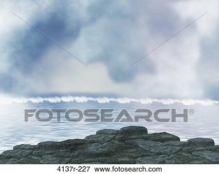 Ocean Background View Large Photo Image Stock Photo - Ocean Background. Fotosearch
