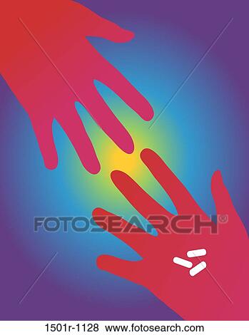 Red hand reaching for pill, illustration View Large Photo Image Stock Photo - Red hand reaching for pill, illustration. Fotosearch